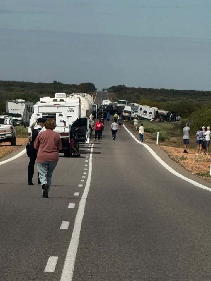 Breaking: Four seriously injured after car hits caravan in WA