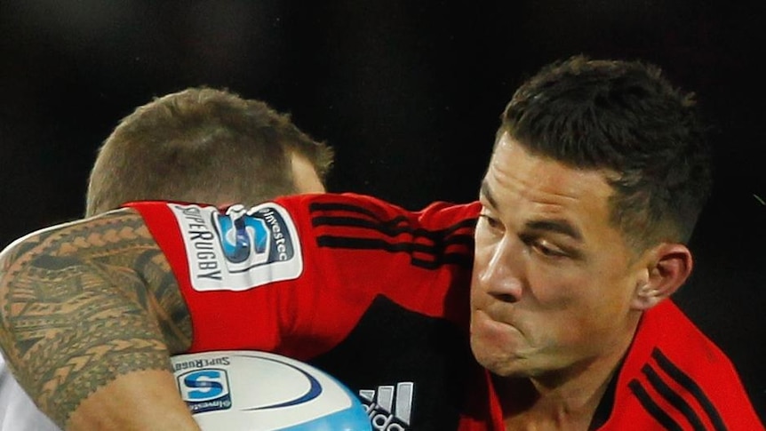 Sonny Bill Williams helped the Crusaders push into gear with his side's first try.