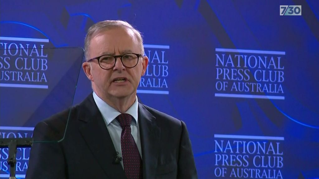 Anthony Albanese Addresses The National Press Club - ABC News