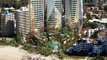 Artist's impression of Wanda Group's $970 million Gold Coast development.