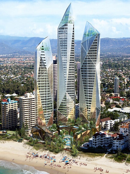 Artist's impression of Wanda Group's $970 million Gold Coast development.