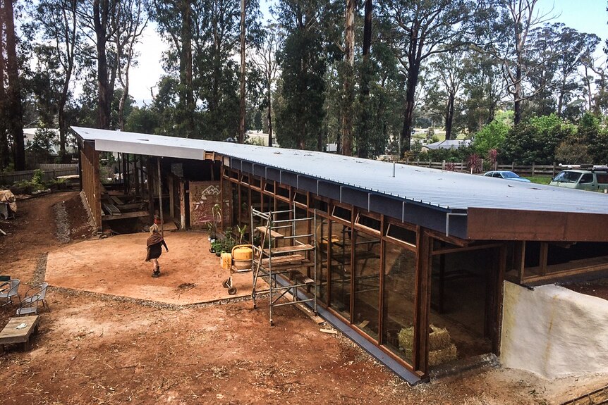 The Earthship rises: The building takes shape at Kinglake, one of the worst-hit areas in the black Saturday fires