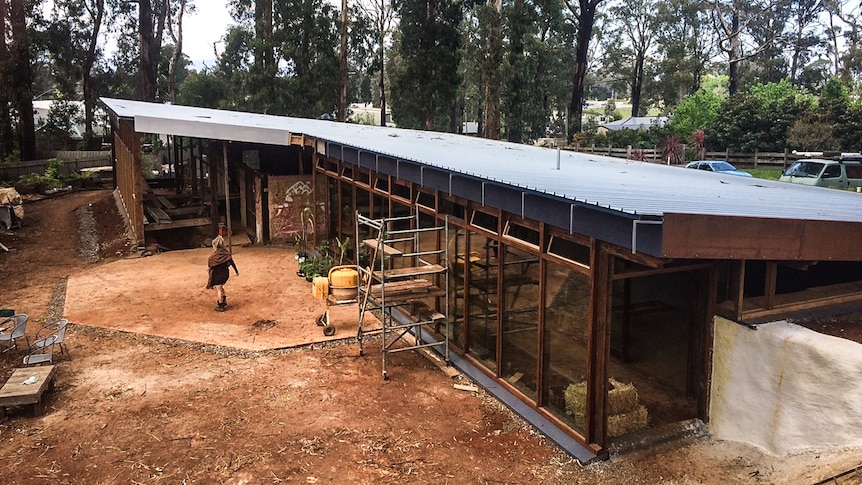 The Earthship rises: The building takes shape at Kinglake, one of the worst-hit areas in the black Saturday fires