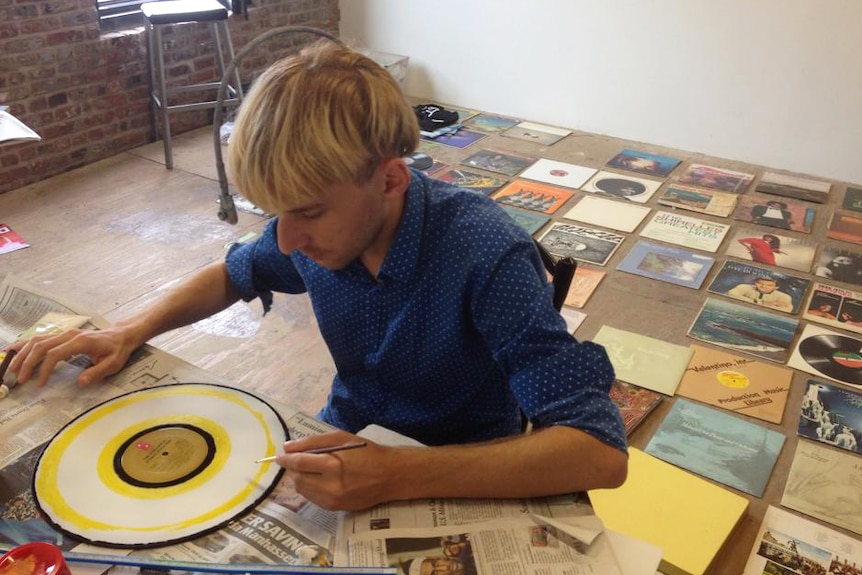 Self-described 'cyborg artist' Neil Harbisson with records