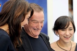 Robin Williams with wife Susan Schneider and daughter Zelda