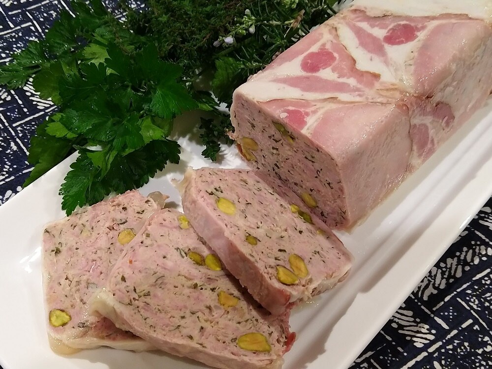 Pork, Veal and Chicken Terrine with Pistachios ABC Everyday