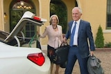Mr Turnbull and his wife Lucy arrived at their official Canberra residence this afternoon.