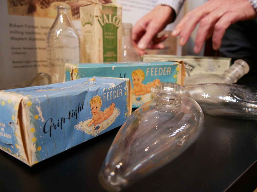 Bunbury man Phil Smith digs up dark history of baby bottles after 50