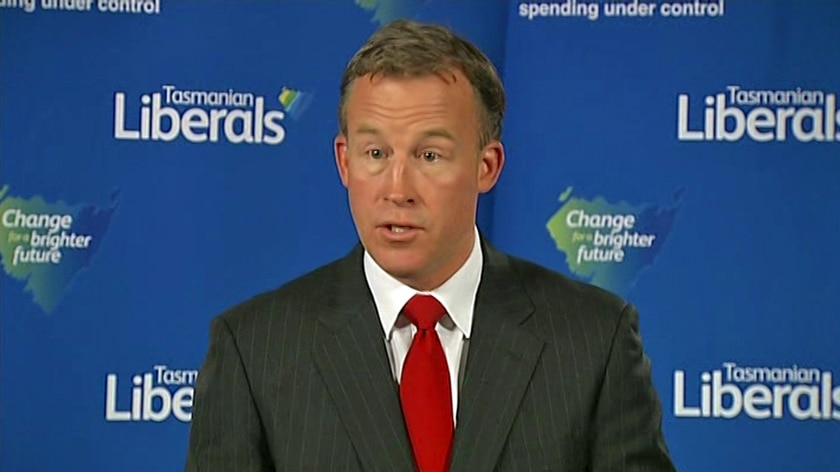 Tasmanian Liberal leader Will Hodgman gives his first media conference as Premier-elect.