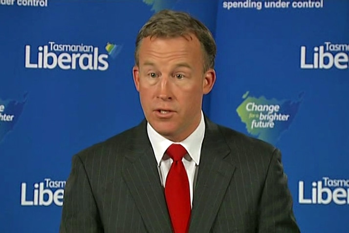 Tasmanian Liberal leader Will Hodgman gives his first media conference as Premier-elect.