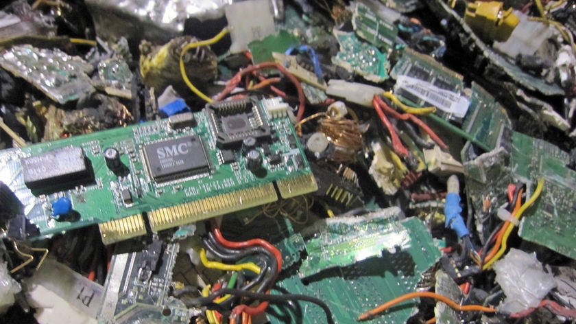 There is a built-in obsolescence to electronic goods, but e-waste contains hazardous materials.