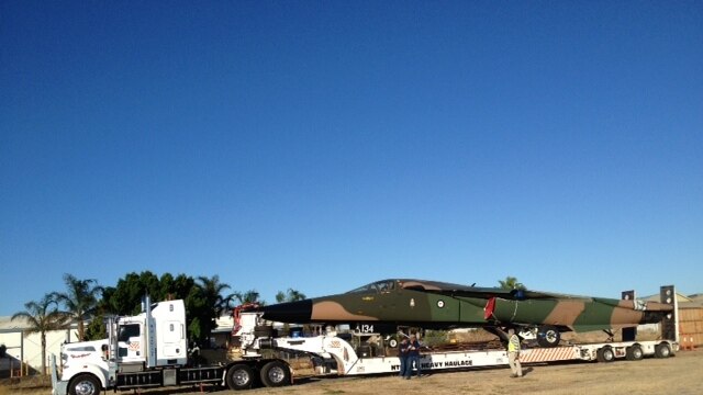 F-111 transported to Adelaide