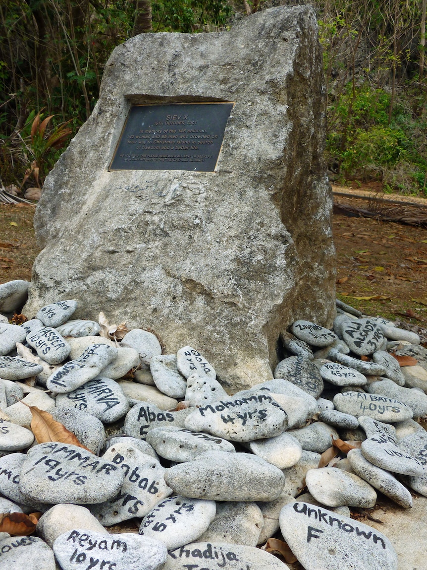 A memorial on Christmas Island for SIEV X shipwreck victims