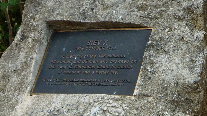 A memorial on Christmas Island for SIEV X shipwreck victims