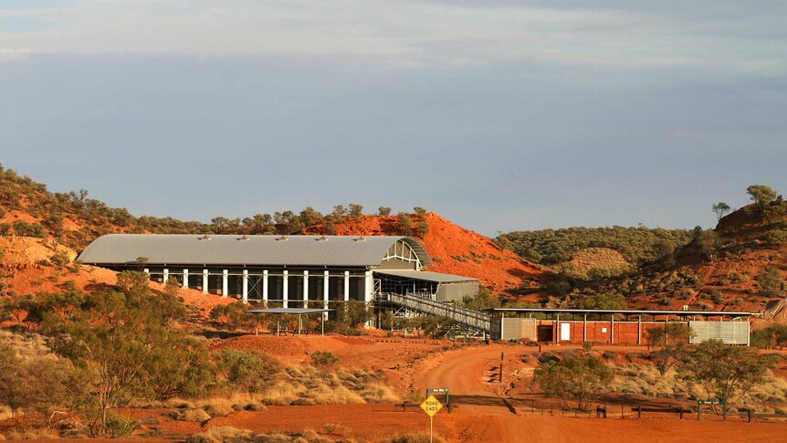Lark Quarry Dinosaur Trackways building near Winton in central western Queensland