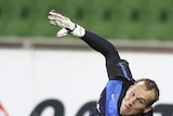 'We've just got to play': Mark Schwarzer has been aiming to get as familiar as possible with the Jabulani.