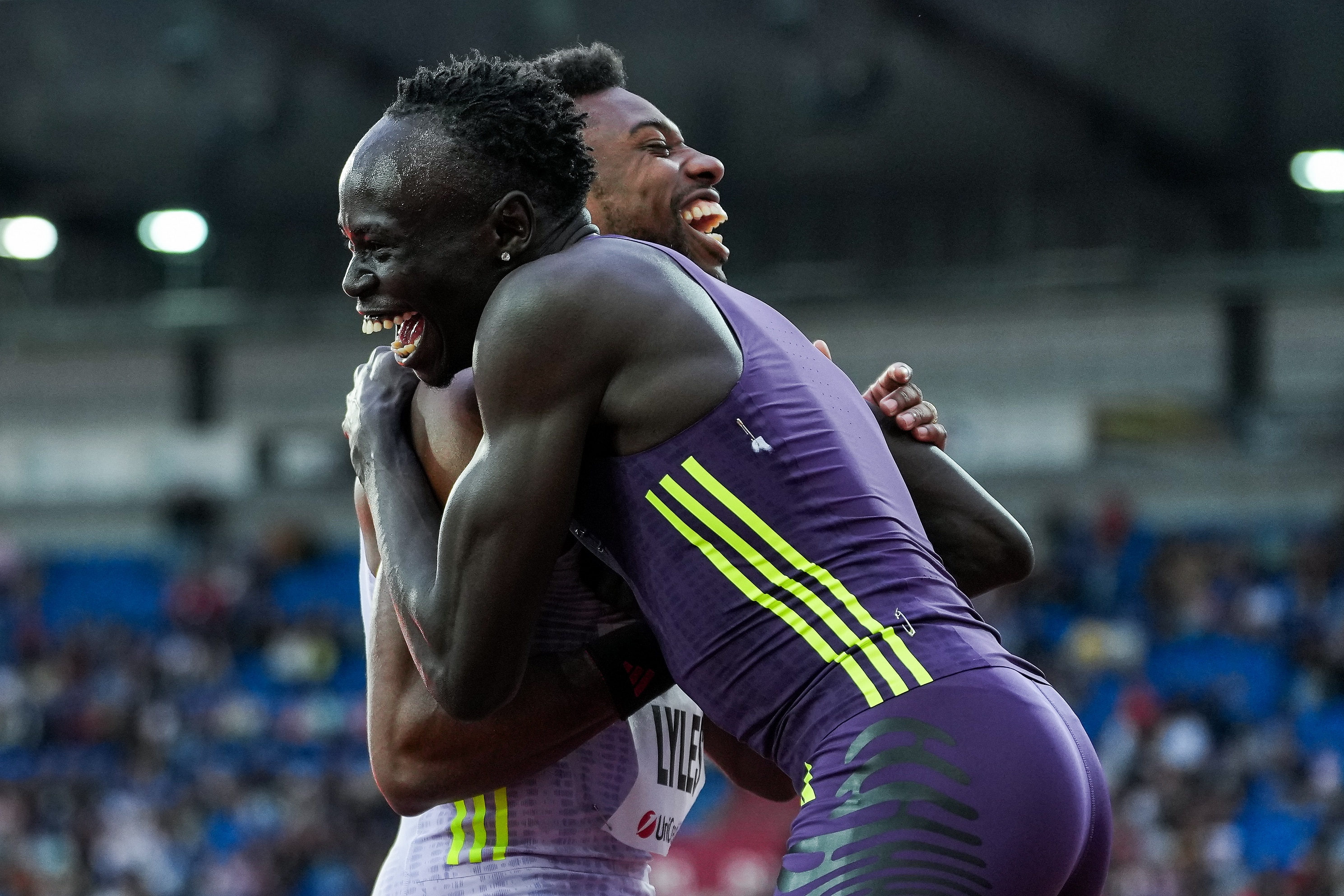 Gout runs a stunning third as Lyles breaks world record