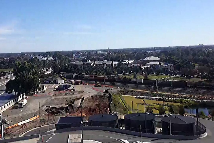 A view west from the top of the new Royal Adelaide Hospital.