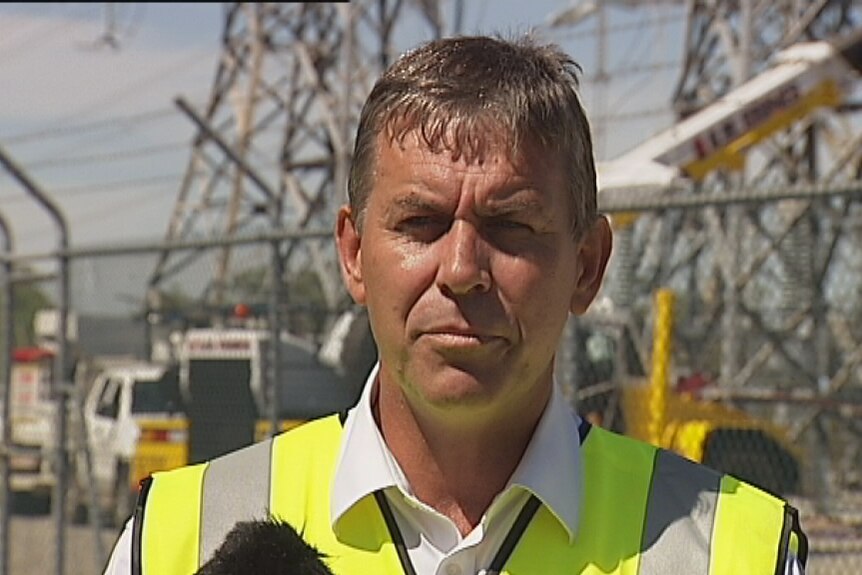 Northern Territory Treasurer Dave Tollner at a Darwin electricity substation