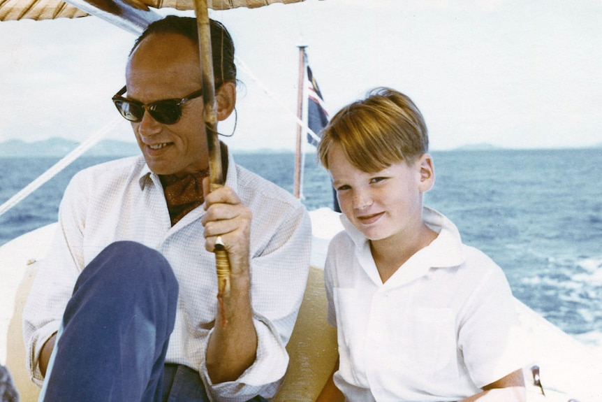 Mark Colvin and his father