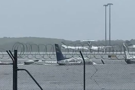 Floodwaters are impacting Cairns Airport.