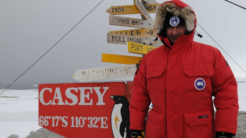 Scientist Paul Ross in Antarctica