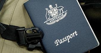 A file picture of an Australian passport.