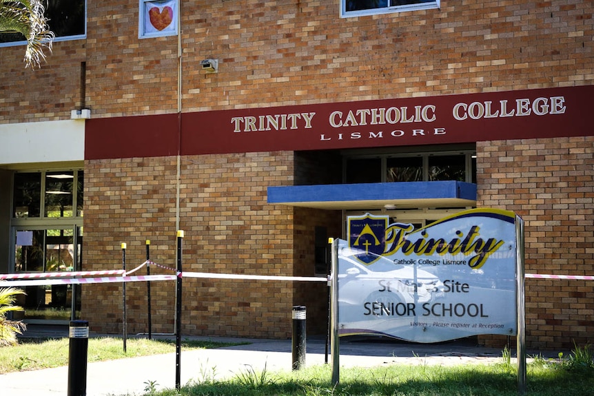 Trinity Catholic College Lismore entrance.