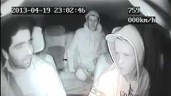 CCTV vision has been released from the taxi