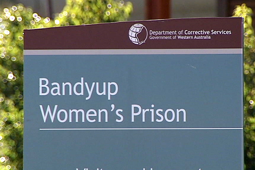 A sign out the front of Bandyup Women's Prison