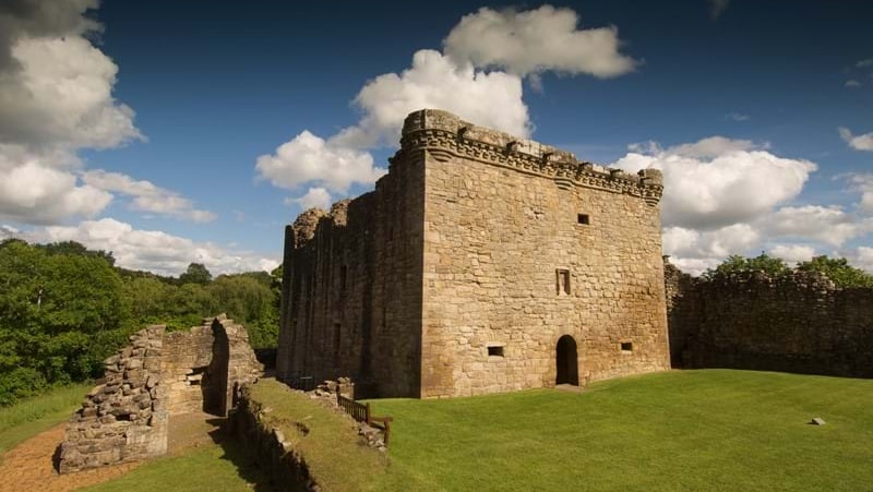 Craignethan Castle in Lanarkshire, Scotland.
