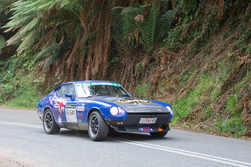 Datsun 240Z of Matthew Cardinaels in Targa Tasmania