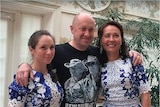 Yevgeny Prigozhin with his wife and daughter 