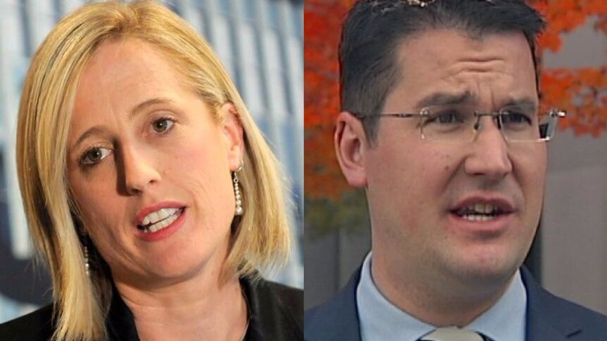 Composite of the ACT's two Senators, Katy Gallagher and Zed Seselja.