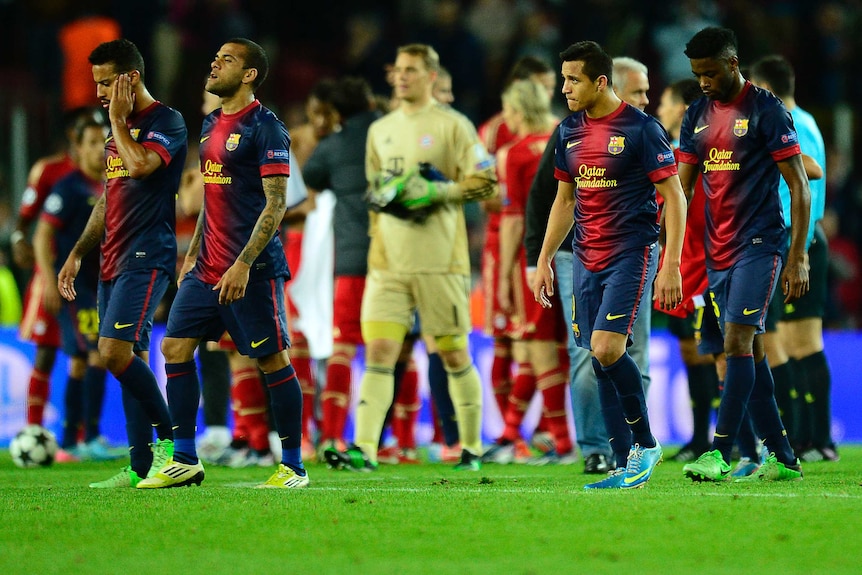 Barca dejection after another Bayern hammering