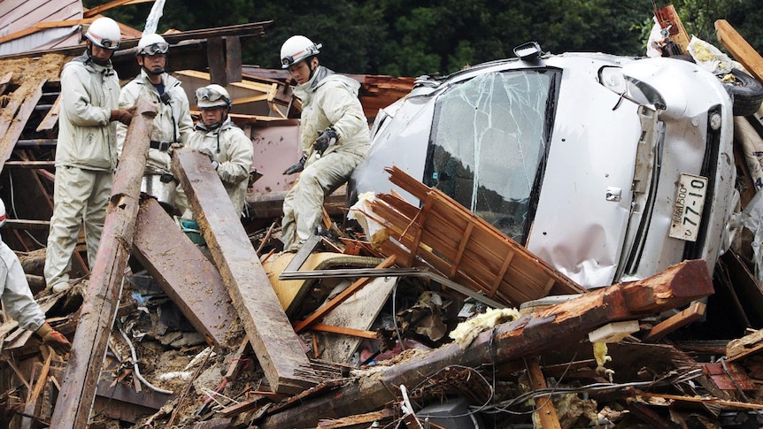 Thousands of people were left stranded in the wake of Typhoon Talas.