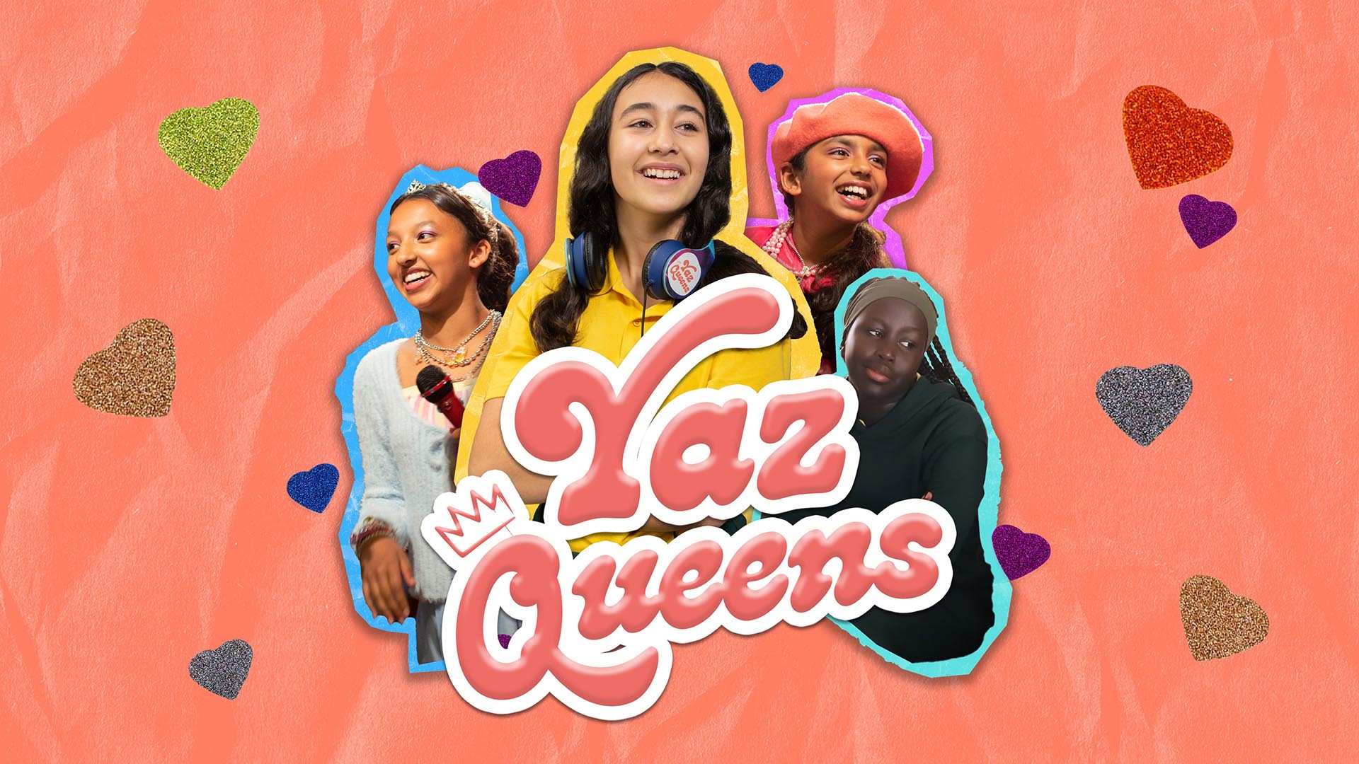 Three young teens and the program title Yaz Queens