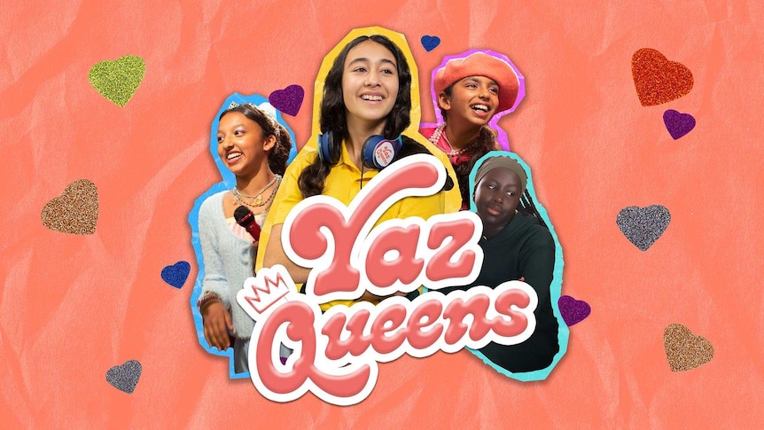 Three young teens and the program title Yaz Queens