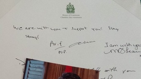 Justin Trudeau card to Degas