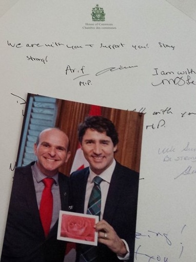 Justin Trudeau card to Degas