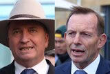 A composite image of Barnaby Joyce and Tony Abbott.