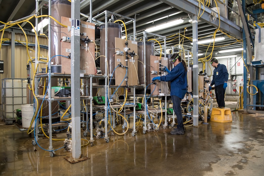 Facilities at Alkane's rare earths plant near Dubbo, in NSW's central-west.