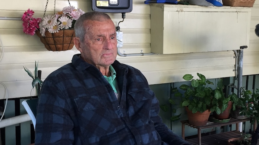 74-year-old Percy Verrall at his home in Ipswich