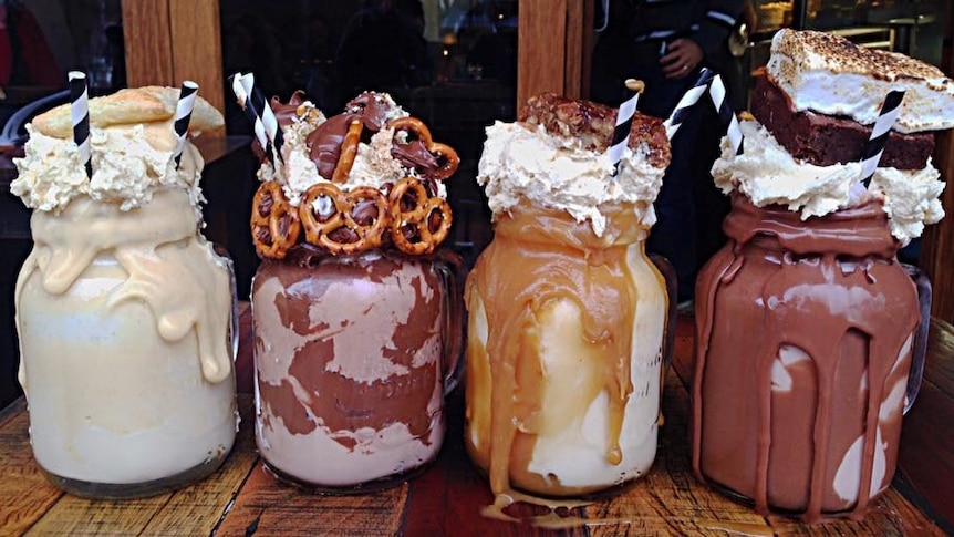 Freakshakes from Canberra cafe Patissez.