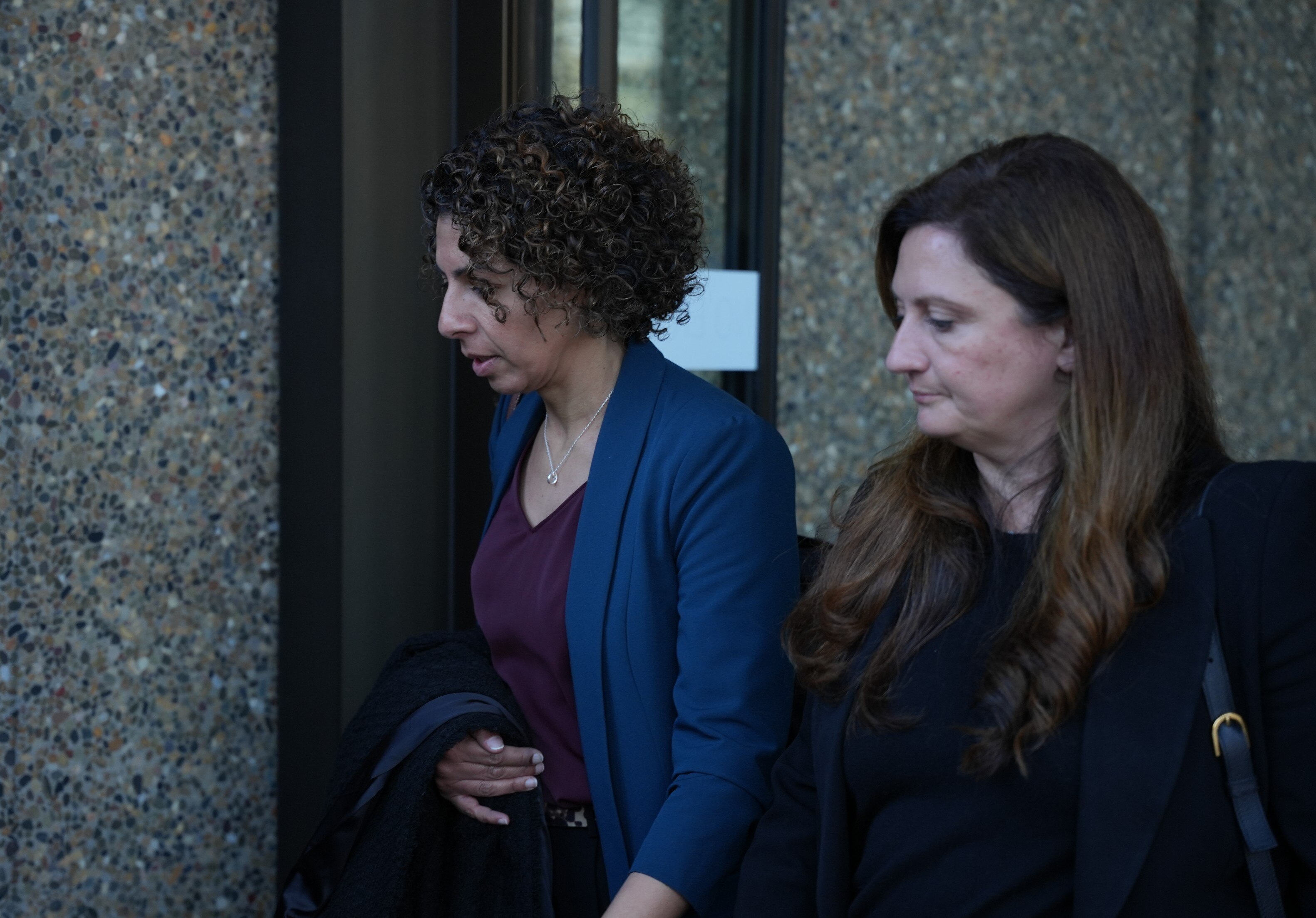 Deena Amorelli wearing a blue blazer