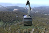 An artist impression of Mount Wellington cable car