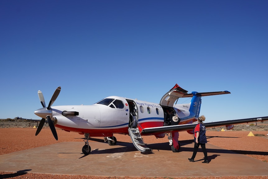 A small plane on a runway