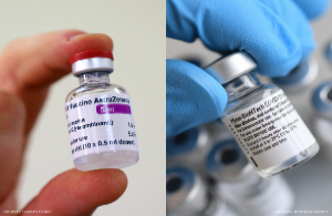 The Pfizer and AstraZeneca vaccines