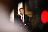 Premier Peter Malinauskas during a press conference on May 24, 2022