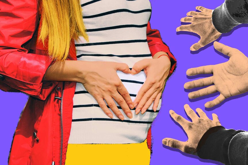 Dealing with unwanted belly-touching and intrusive questions when you're  pregnant - ABC Everyday